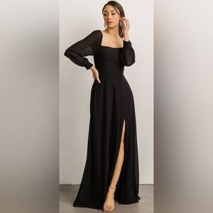 Giselle Maxi Dress (Black, Size Large)